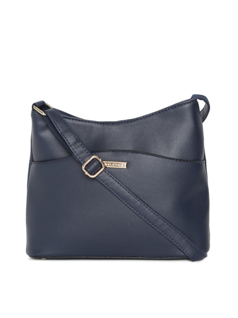 

David Jones Navy Blue Solid Sling Bag