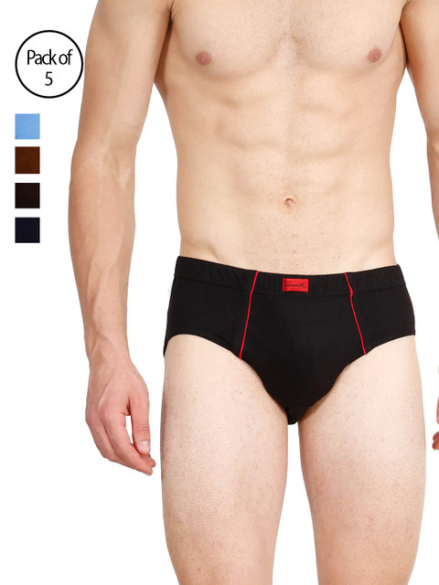 

Genx Men Pack of 5 Briefs GENX GUSTO IE-ABCDH, Black