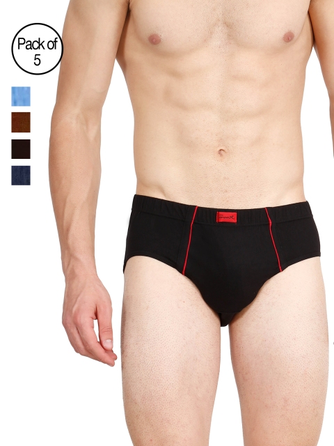 

Genx Men Pack of 5 Briefs GENX GUSTO IE-ABCDI, Black