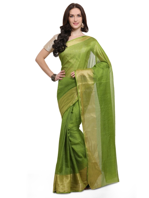 

Rajnandini Green Woven Design Silk Cotton Saree