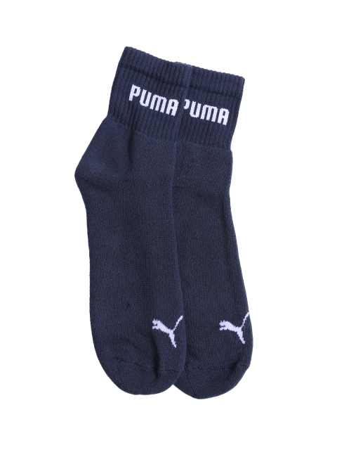 

Puma Men White Ankle-Length Sports Quarter Socks, Navy blue