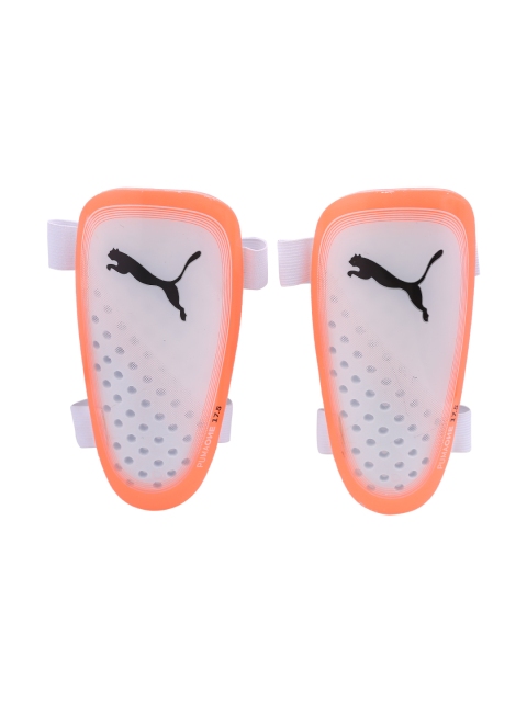 

Puma Unisex White & Coral Red One 17.5 Printed Shin Guard