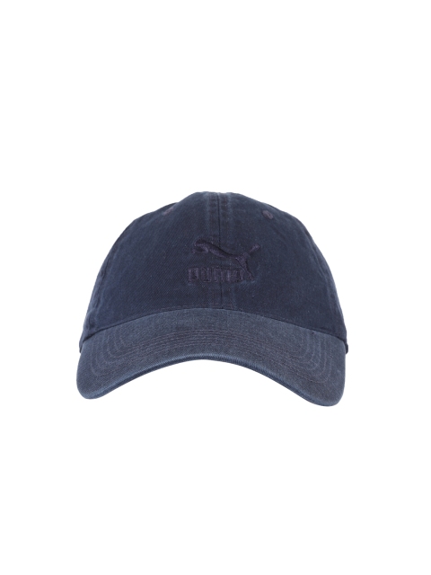 

Puma Unisex Blue Solid Baseball Cap