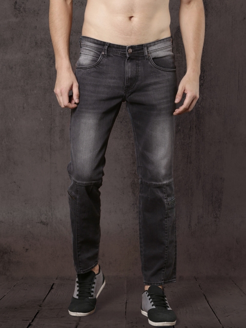 

Roadster Men Charcoal Grey Slim Fit Mid-Rise Clean Look Ankle-Length Stretchable Jeans