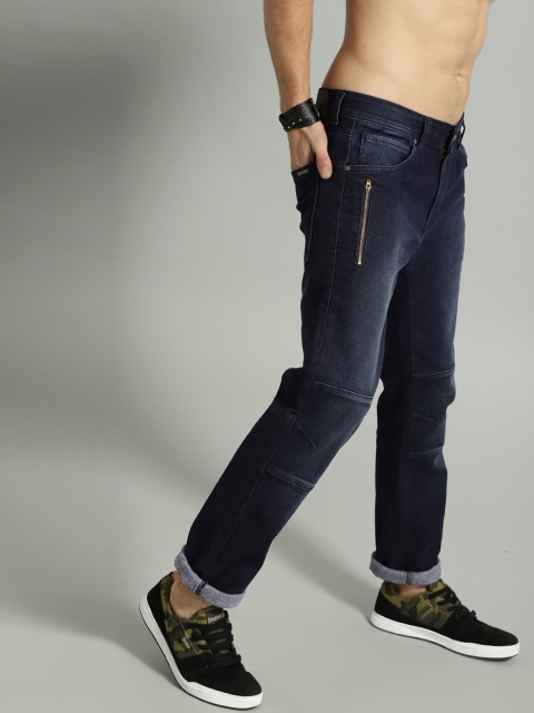 

Roadster Men Blue Skinny Fit Mid-Rise Clean Look Stretchable Jeans