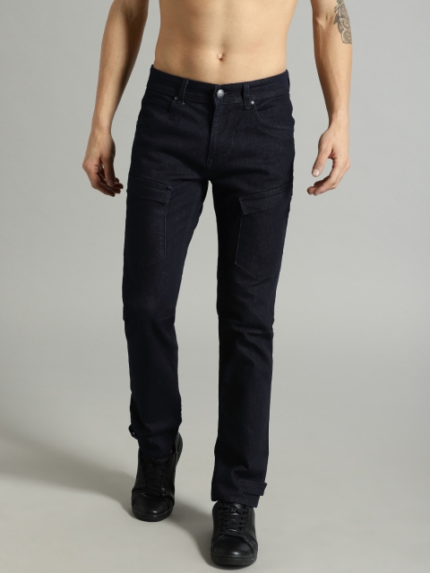 

Roadster Men Navy Skinny Fit Mid-Rise Clean Look Stretchable Jeans, Navy blue