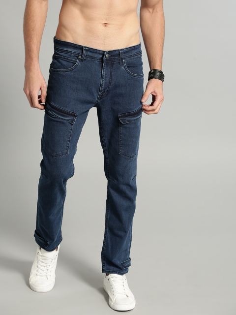 

Roadster Men Blue Regular Fit Mid-Rise Clean Look Stretchable Jeans