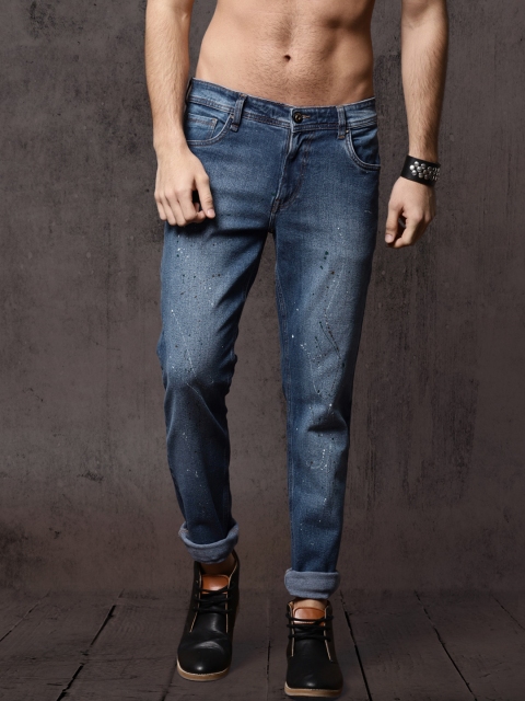 

Roadster Men Blue Skinny Fit Mid-Rise Clean Look Stretchable Jeans