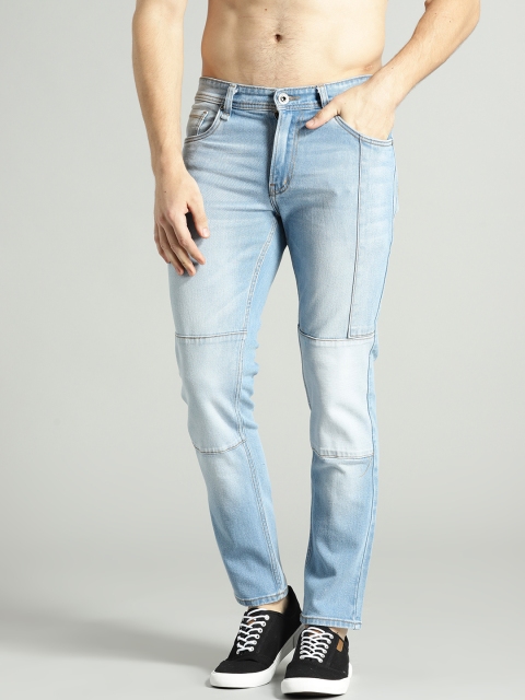 

Roadster Time Travlr Men Blue Tapered Fit Mid-Rise Clean Look Stretchable Jeans