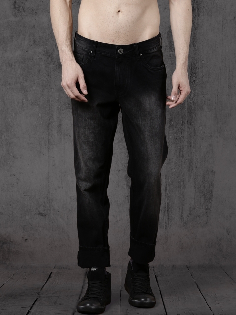 

Roadster Men Black Slim Fit Mid-Rise Clean Look Jeans