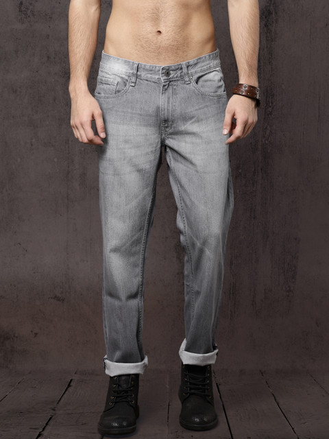 

Roadster Men Grey Slim Fit Mid-Rise Clean Look Jeans