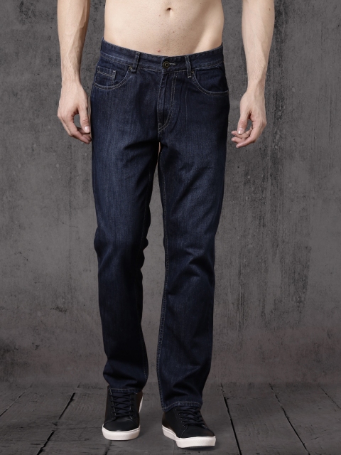 

Roadster Men Navy Blue Slim Fit Mid-Rise Clean Look Jeans
