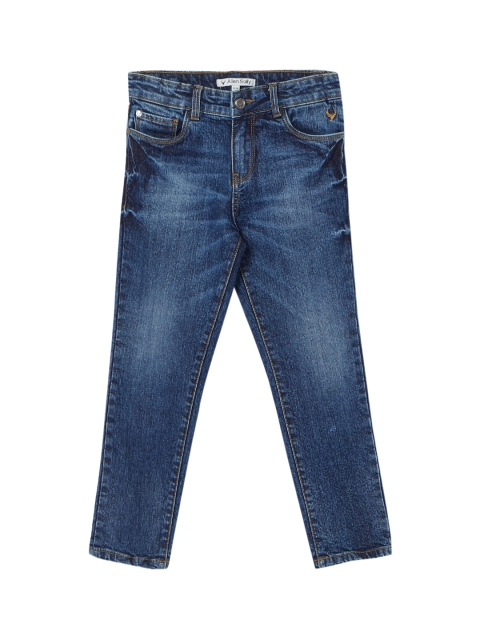 

Allen Solly Junior Boys Blue Regular Fit Mid-Rise Clean Look Stretchable Jeans
