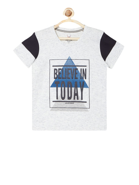 

Allen Solly Junior Boys White Printed Round Neck T-shirt