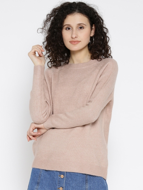

ONLY Women Dusty Pink Solid Pullover
