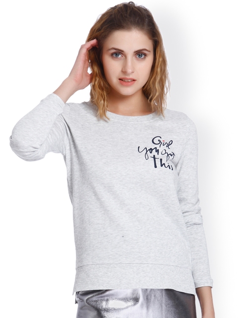 

ONLY Women Grey Printed Sweatshirt
