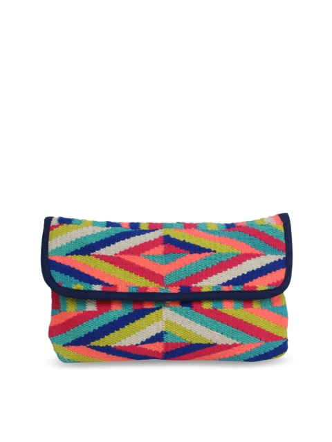 

Diwaah Multicoloured Embroidered Clutch, Multi