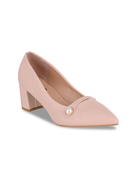 

SHUZ TOUCH Women Pink Solid Pumps