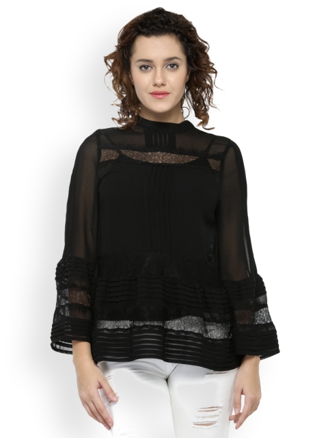 

Oxolloxo Women Black Solid Top