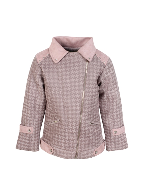 

CUTECUMBER Girls Grey Printed Quilted Jacket