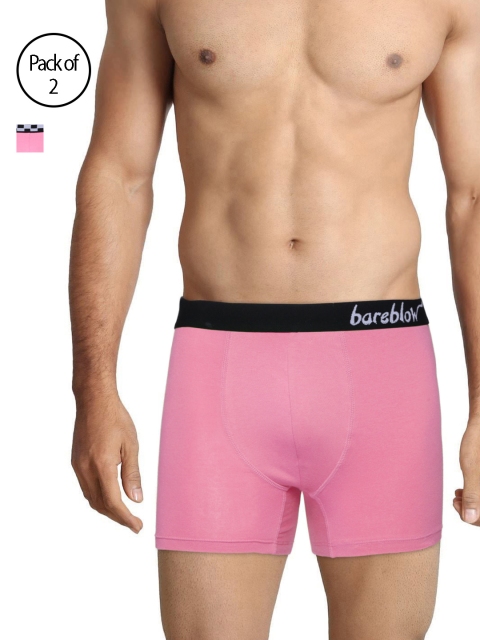 

Bareblow Men Pack of 2 Pink Trunks