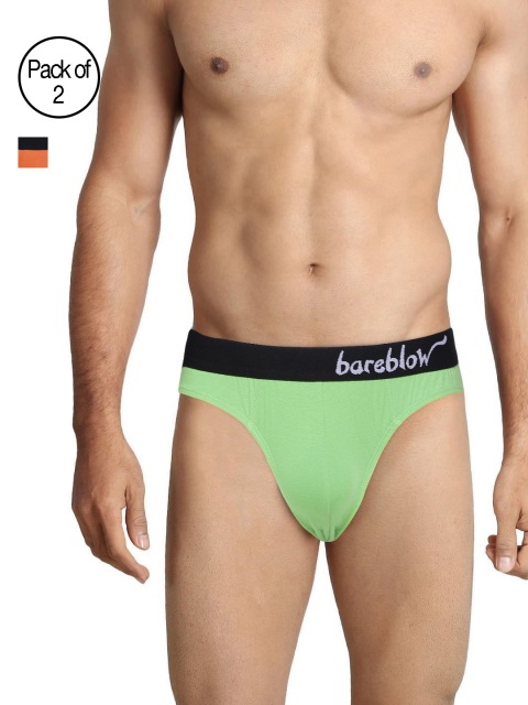 

Bareblow Men Pack of 2 Assorted Briefs BBBR0506XL, Multi
