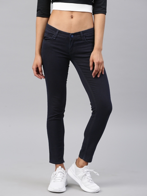 

HRX by Hrithik Roshan Women Blue Skinny Fit Clean Look Stretchable Jeans