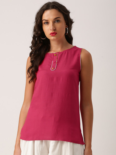 

IMARA Women Pink Solid Top