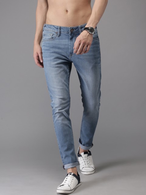 

Moda Rapido Men Blue Tapered Fit Mid-Rise Clean Look Stretchable Jeans