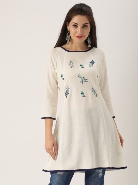 

IMARA Off-White Embroidered Tunic