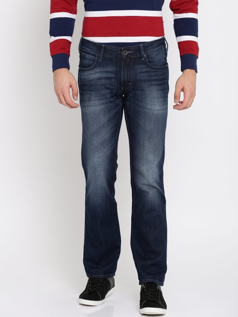 

Wrangler Men Blue Regular Fit Low-Rise Clean Look Jeans