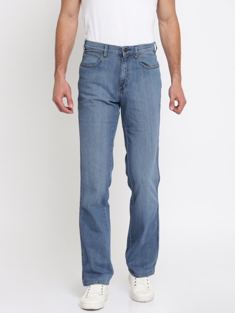 

Wrangler Men Blue Regular Fit Mid-Rise Clean Look Stretchable Jeans