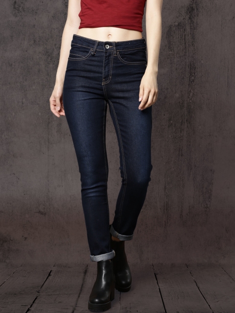 

Roadster Women Blue Skinny Fit Mid-Rise Clean Look Stretchable Jeans