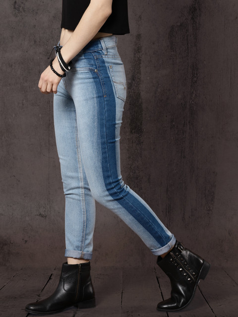 

Roadster Women Blue Skinny Fit Mid-Rise Clean Look Stretchable Jeans
