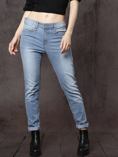 

Roadster Women Blue Skinny Fit Mid-Rise Clean Look Stretchable Jeans