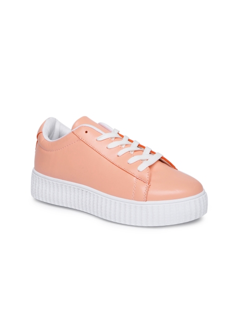 

Lavie Women Peach HAPPY HEELS Flatforms