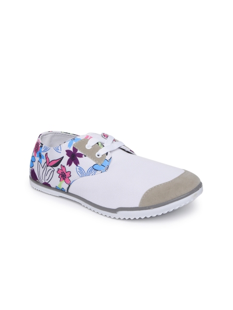 

Lavie Women White Printed Sneakers