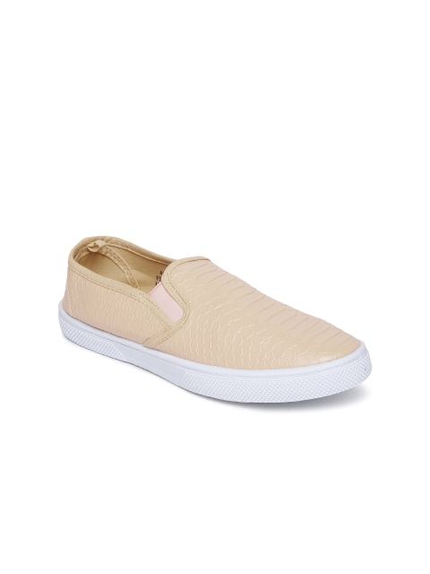 

Lavie Women Beige Slip-On Sneakers