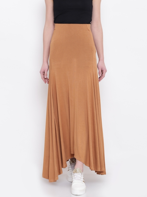 

FOREVER 21 Brown Maxi A-Line Skirt