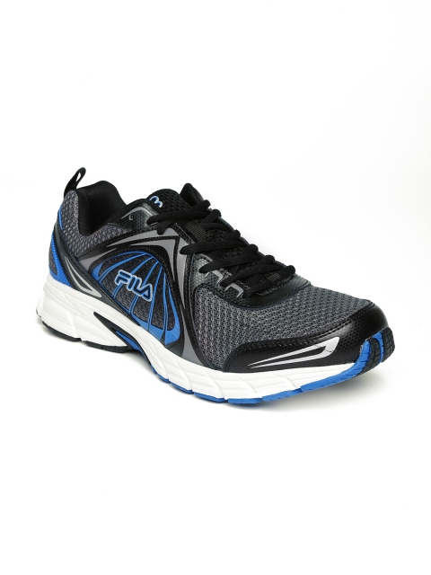 

FILA Men Gunmetal-Toned MEMORY DELTASPEED Running Shoes, Metallic