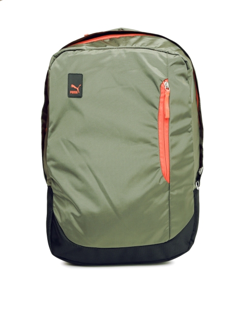 

Puma Unisex Olive Green Solid Evo Blaze Backpack