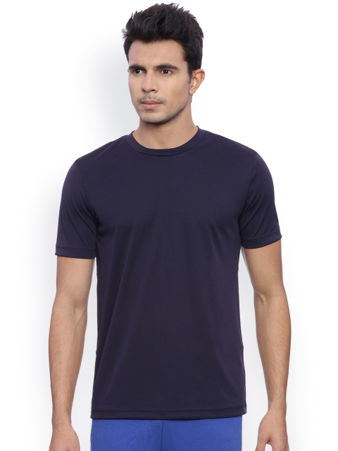 

Puma Men Navy Blue Solid Round Neck T-shirt