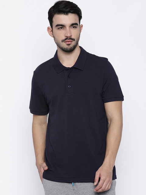 

Puma Men Blue Solid Round Neck T-shirt