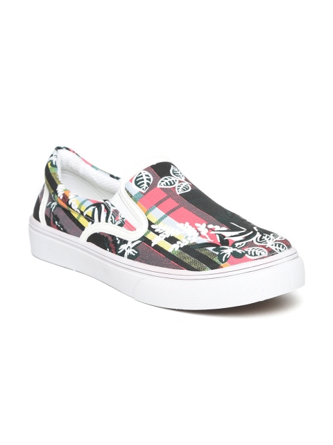

Carlton London Women Multicoloured Printed Slip-On Sneakers, Multi