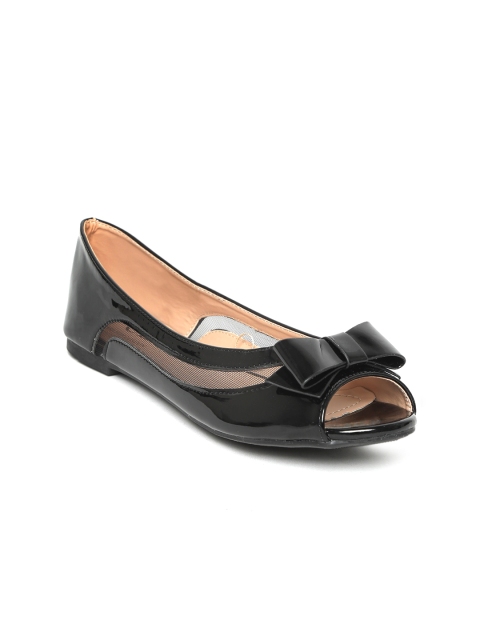 

Carlton London Women Black Solid Ballerinas