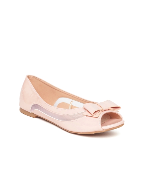

Carlton London Women Peach-Coloured Solid Ballerinas