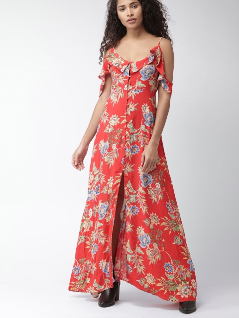 

FOREVER 21 Women Red Printed Maxi Dress