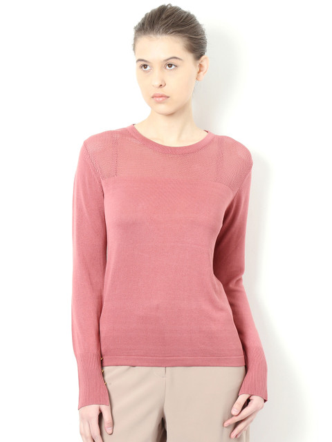 

Van Heusen Women Pink Solid Top