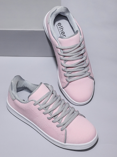 

ether Women Pink &Grey Sneakers