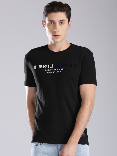 

Levis Men Black Printed Round Neck T-shirt